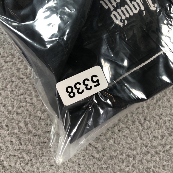 Liquid Death Shirt Mens Extra Large Black AOP Logo Long Sleeve Button Up Thirst - Picture 15 of 15